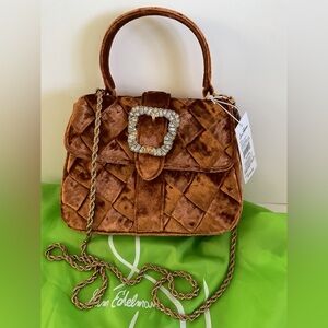 NWT Sam Edelman Velvet Brit Top Handle Bag
